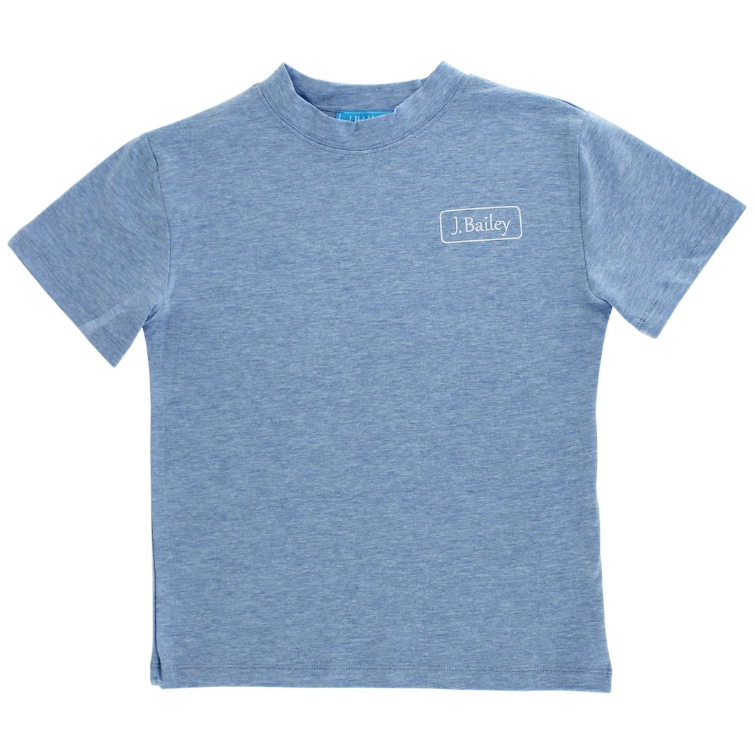 Logo Tee - Retriver on Heathered Blue