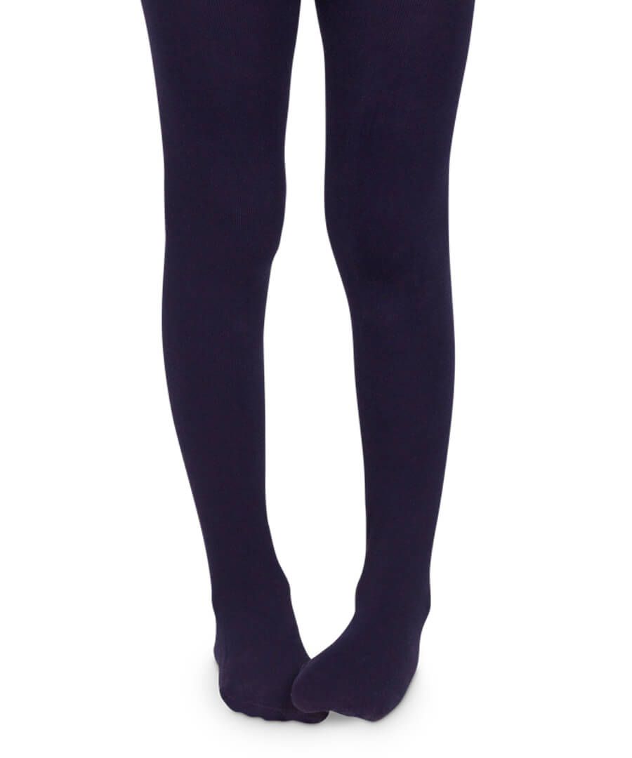 Jefferies Socks Pima Cotton Tights 1 Pair- Navy