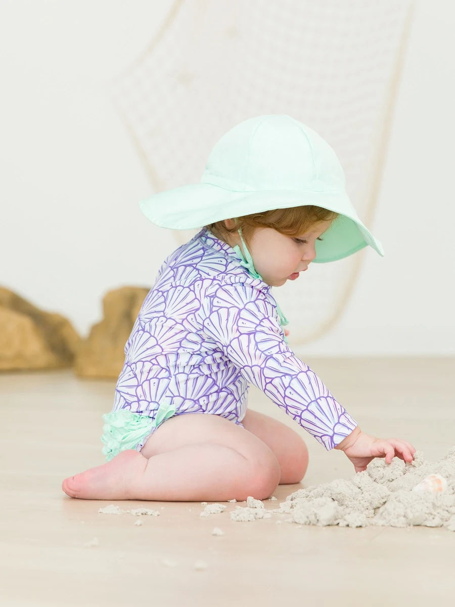 Magical Mermaid Long Sleeve One Piece Rash Guard