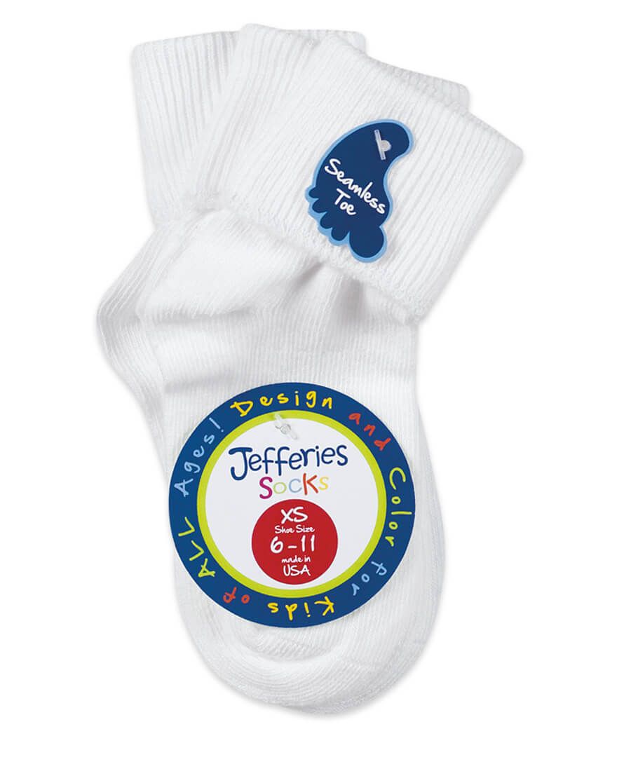 Jefferies Socks Smooth Toe Turn Cuff Socks(3 PCK)