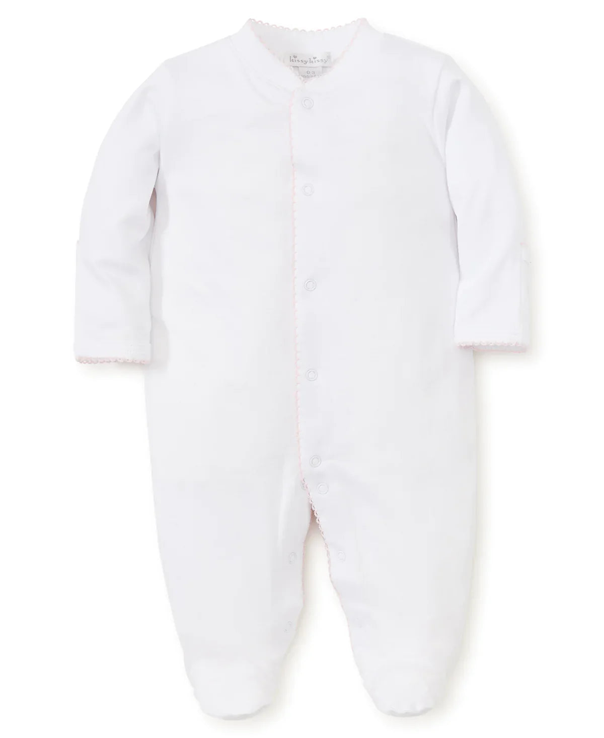 Pink/White Kissy Basic Footie