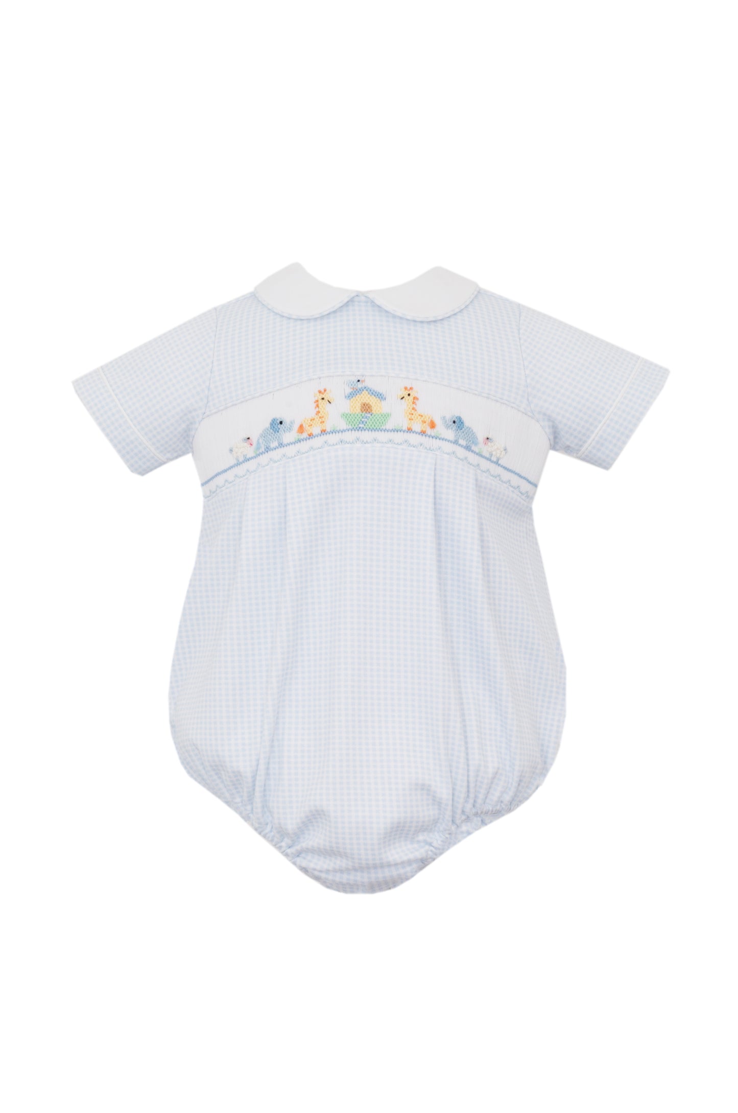 NOAH´S ARK BOY´S- Lt.blue gingham Boy's bubble