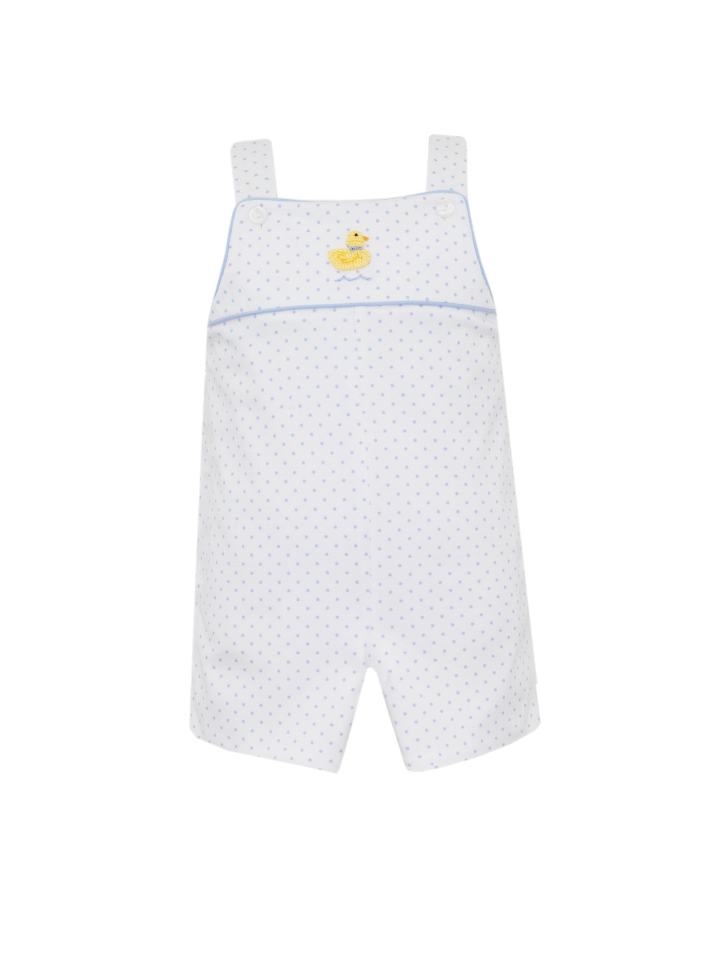 DUCKS BOY´S - Lt.blue & White polka dot boy's strap jon jon
