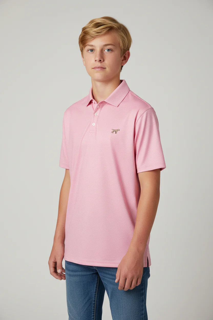 Youth Diamond Polo Pink