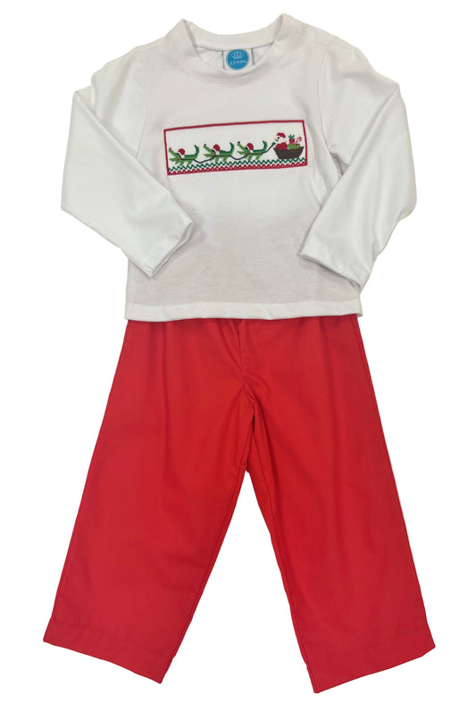 Cajun Santa and Sleigh Pant Set
