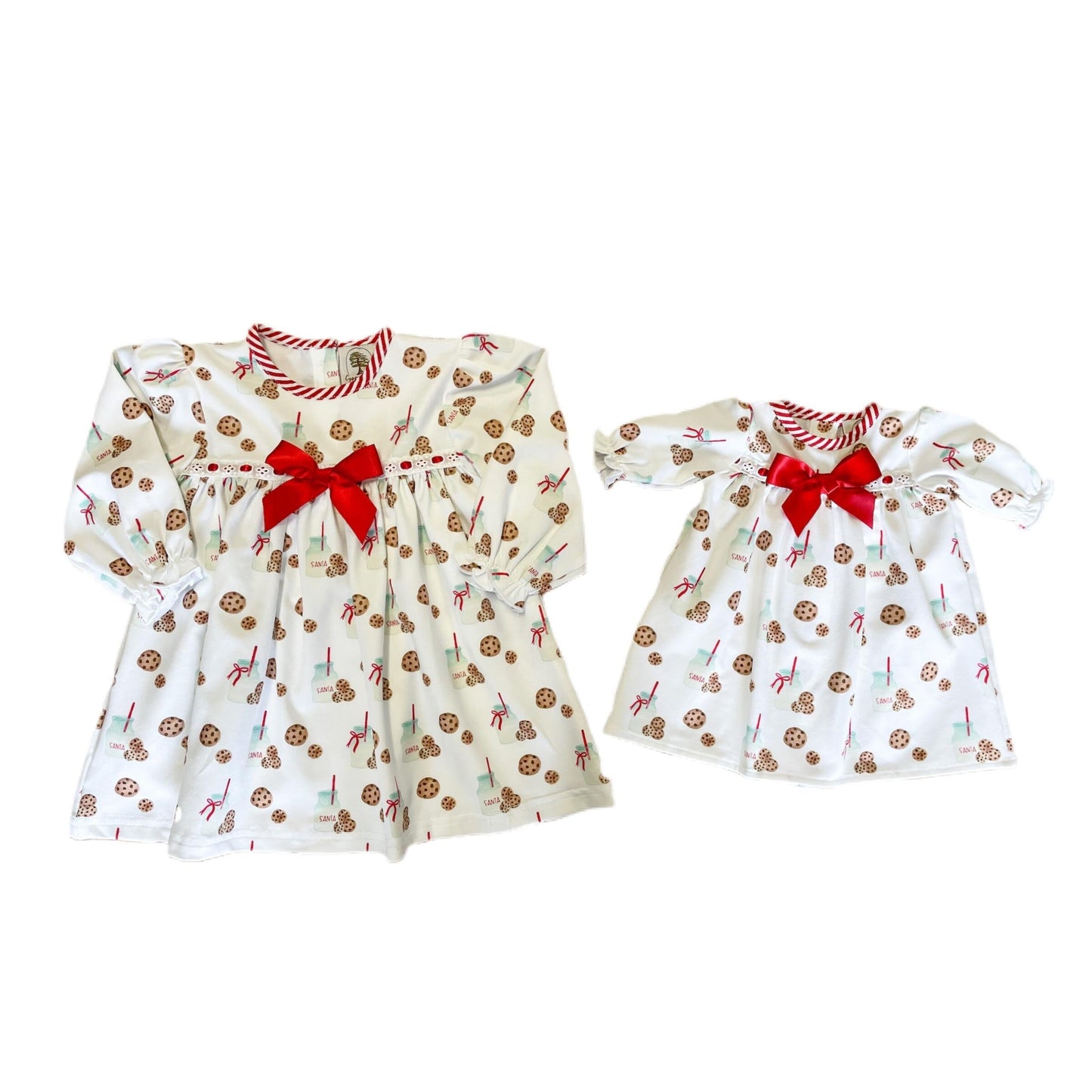 Milk & Cookies Doll Gown