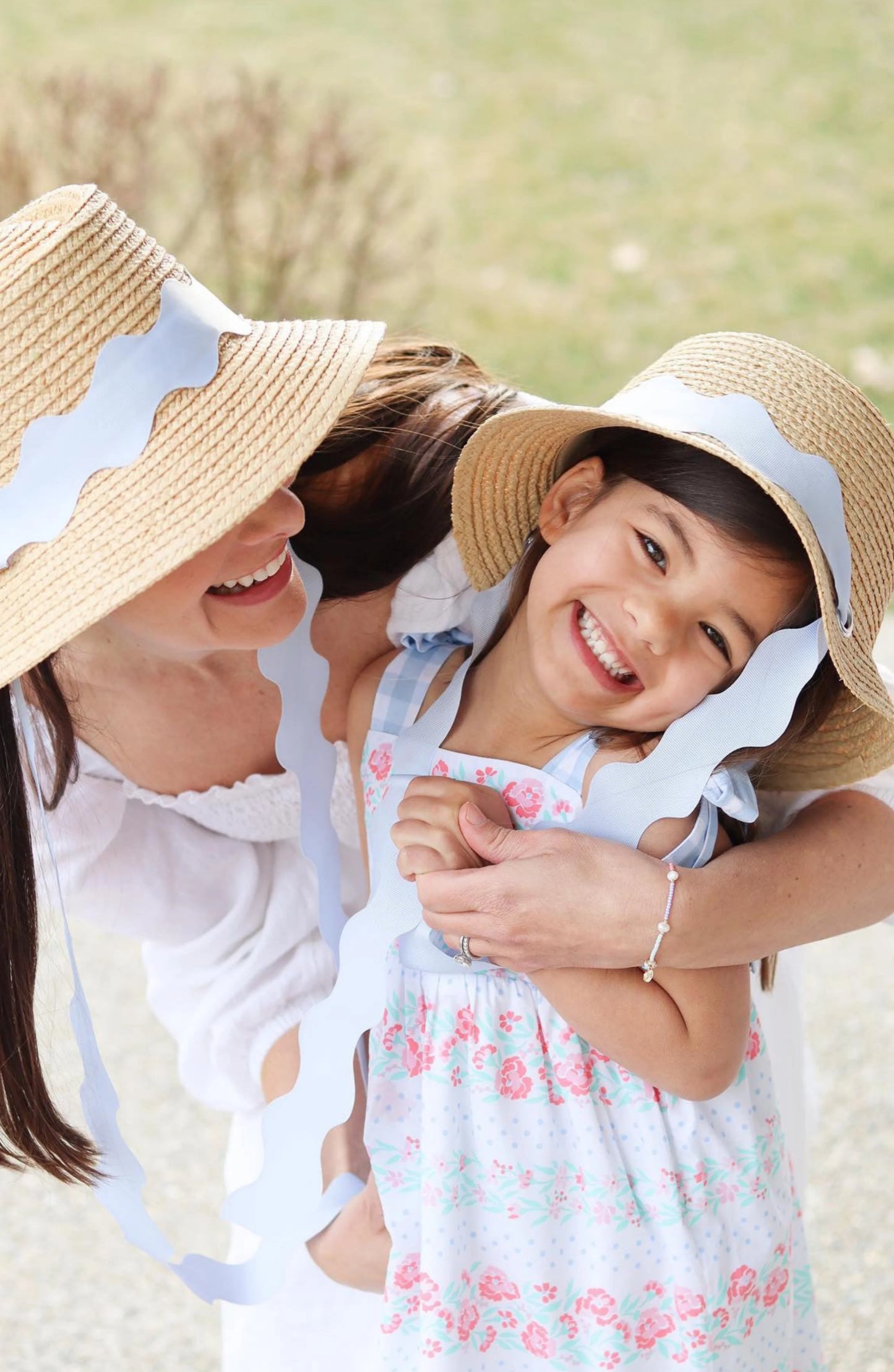 Blue Scallop Ribbon Harbor Hat