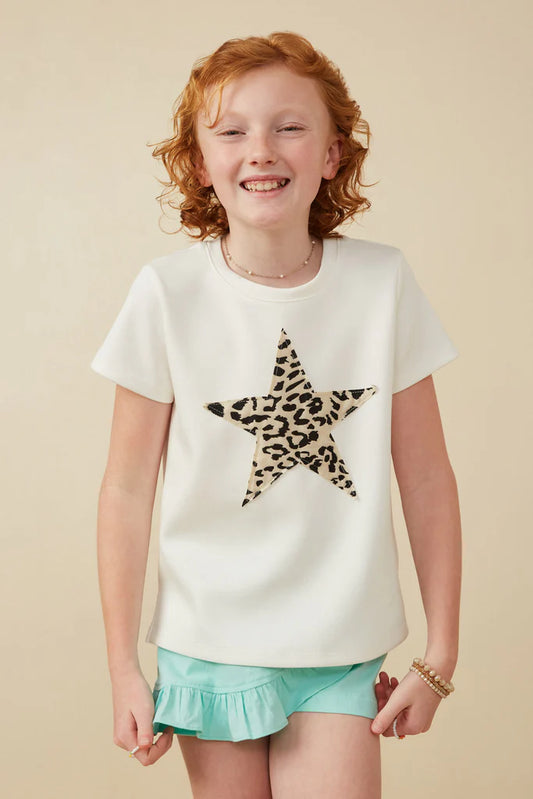 Cheetah Print Star T-Shirt