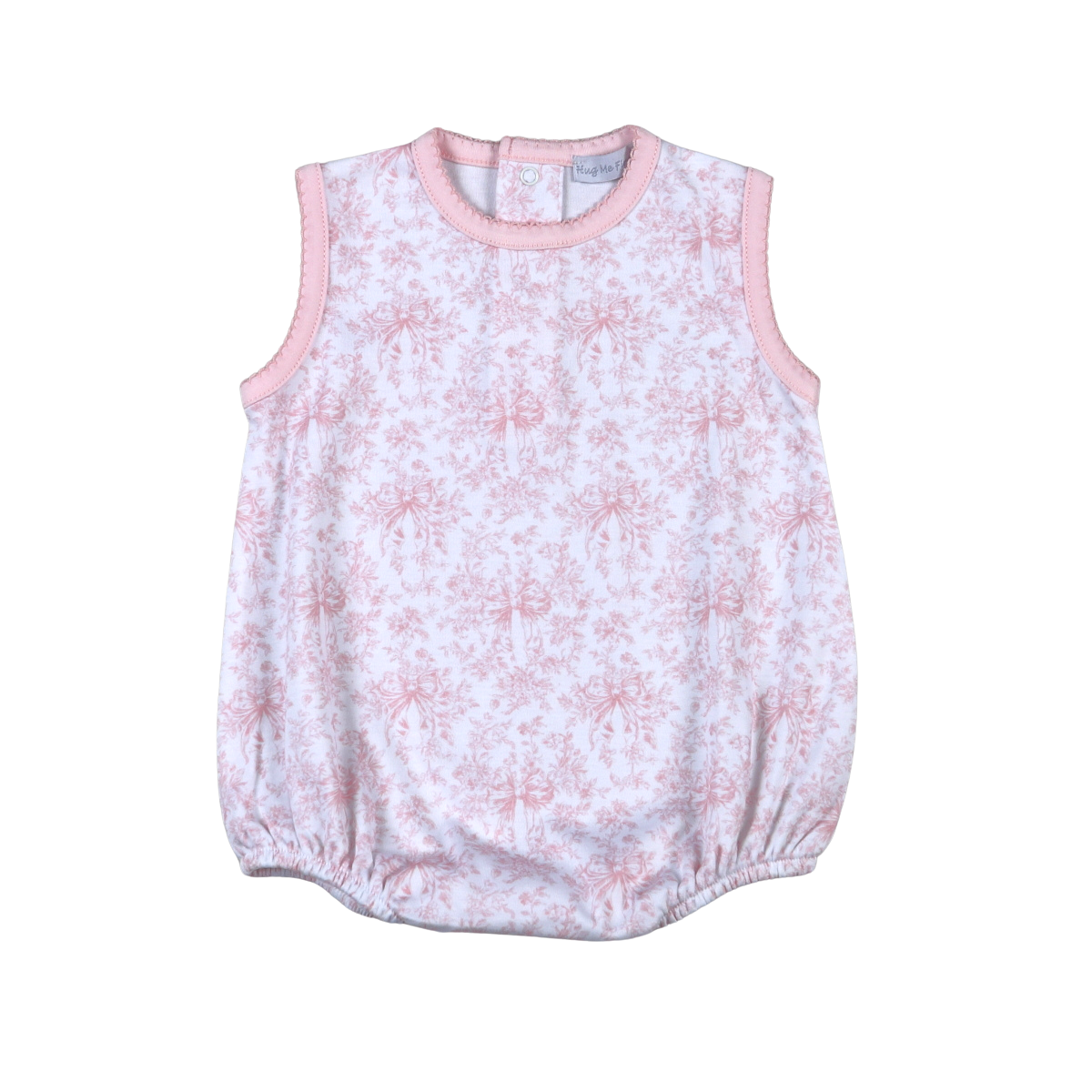 Pink Girl Toile Sleeveless Bubble