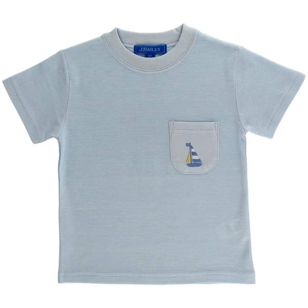 Sailboat Boy Pocket Tee
