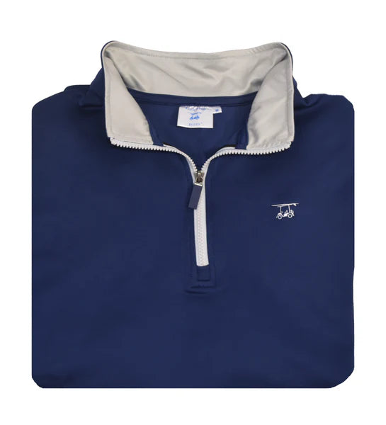 Youth Dogwood Quarter Zip - Solid Medieval