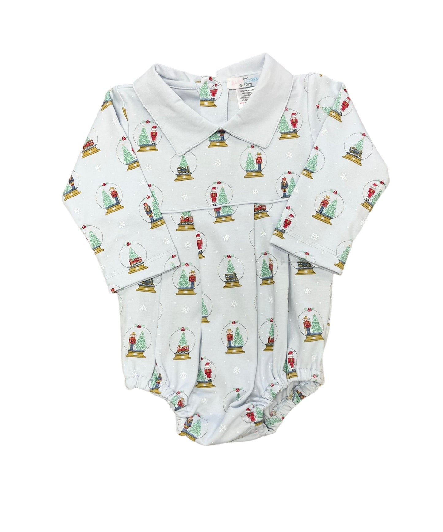 Blue Christmas Snow Globes Pima Bubble