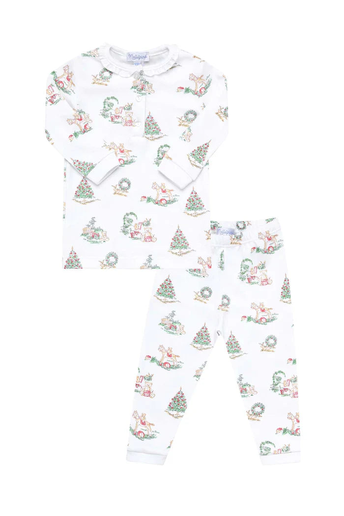 GIRL CHRISTMAS TOILE PAJAMA