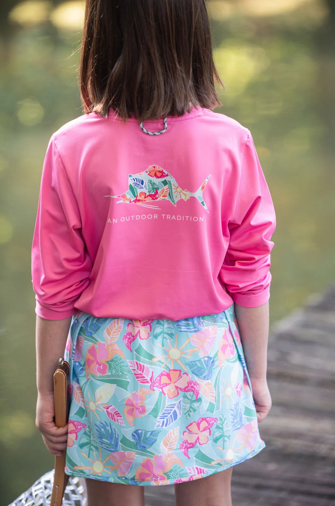 Kids' Pro Performance Long Sleeve T-shirt – Tropical Marlin Art