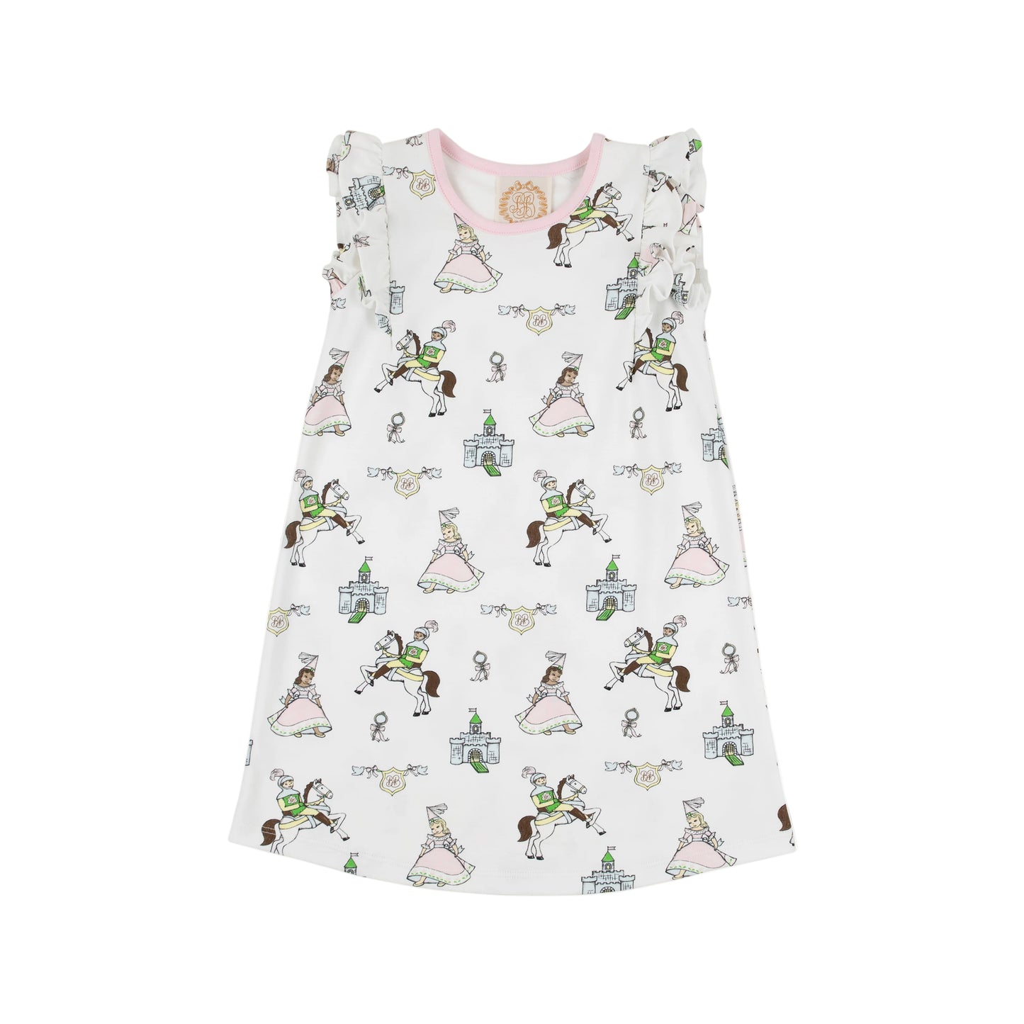 Beaufort Bonnet Ruehling Ruffle Dress Darling Duchess/Palm Beach Pink