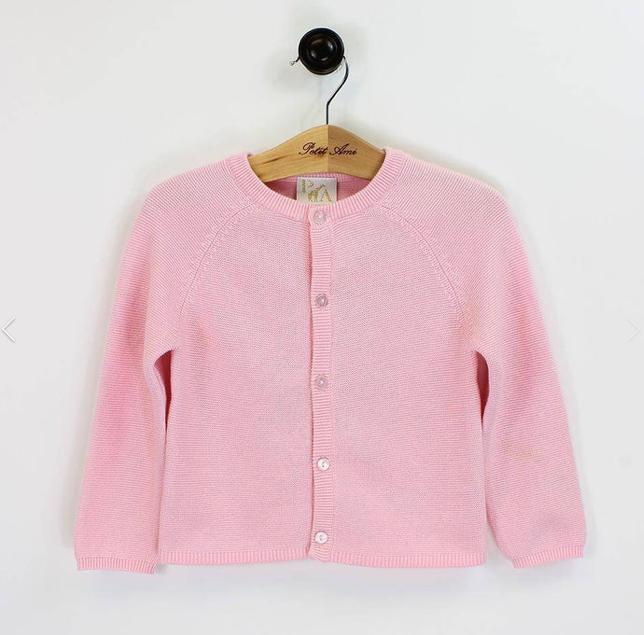 Pink Button Down Sweater