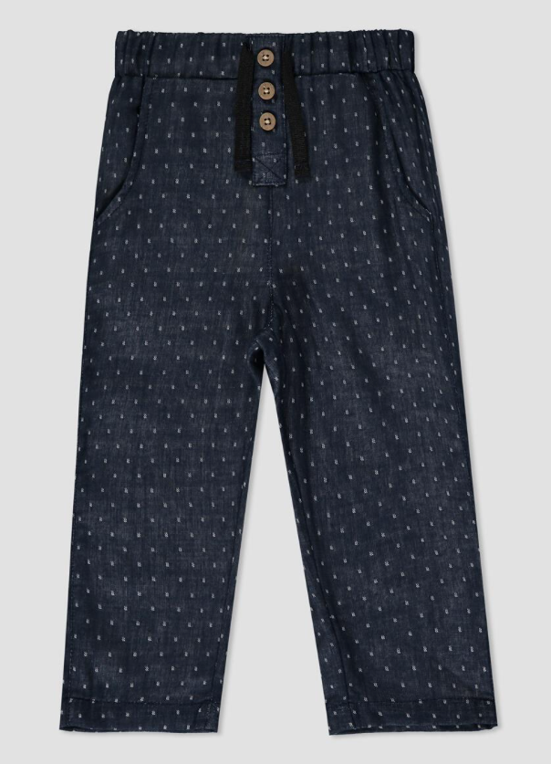 Hykka Pants-Navy Dot