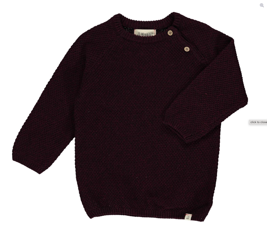Roan Sweater-Heathered Burgundy