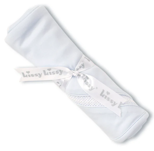 Light Blue Blanket W/ Hand Smock