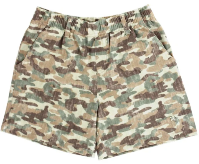 Boys Printed Performance Shorts-Camo