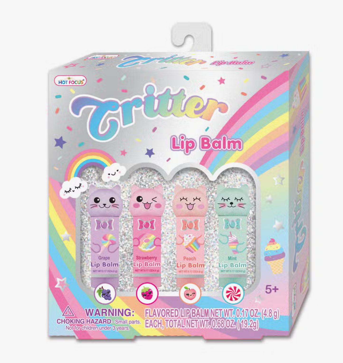 Critter Lip Balm, Rainbow