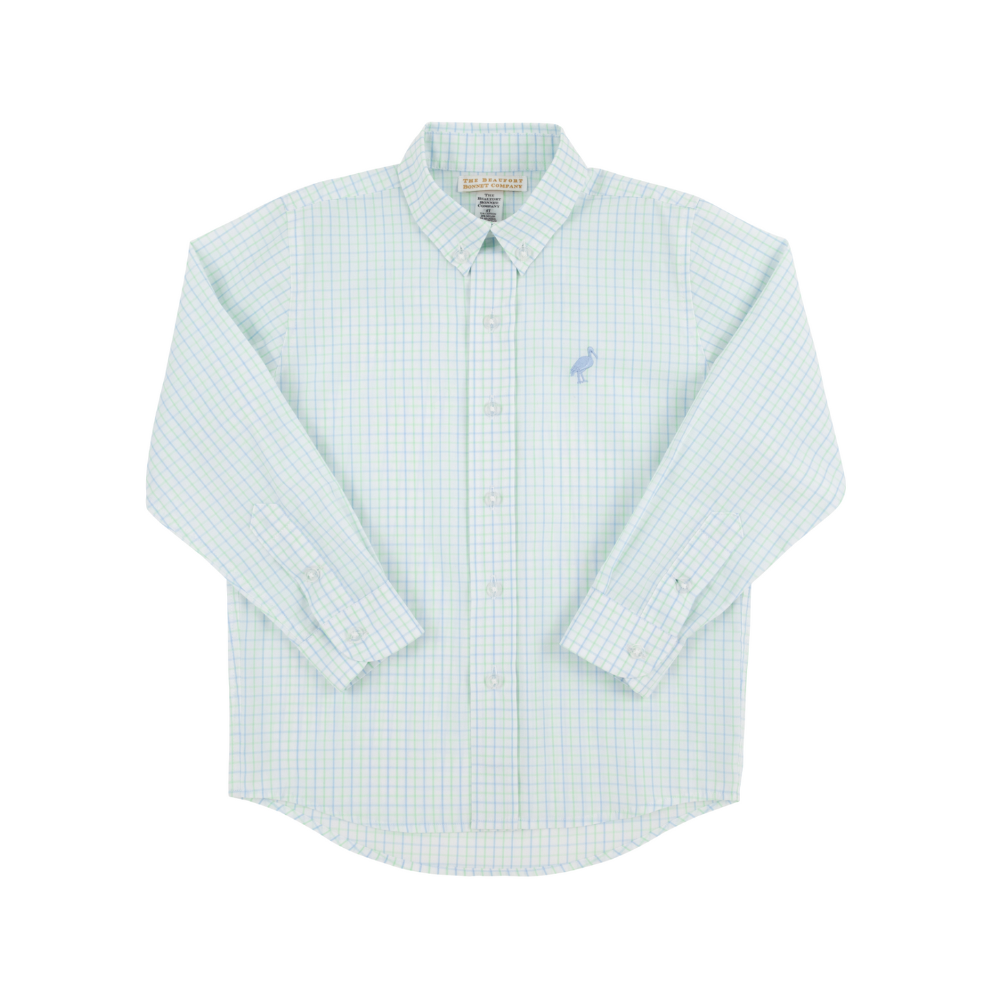 Deans List Dress Shirt Sea Island Seafoam / Beale St. Blue Windowpane