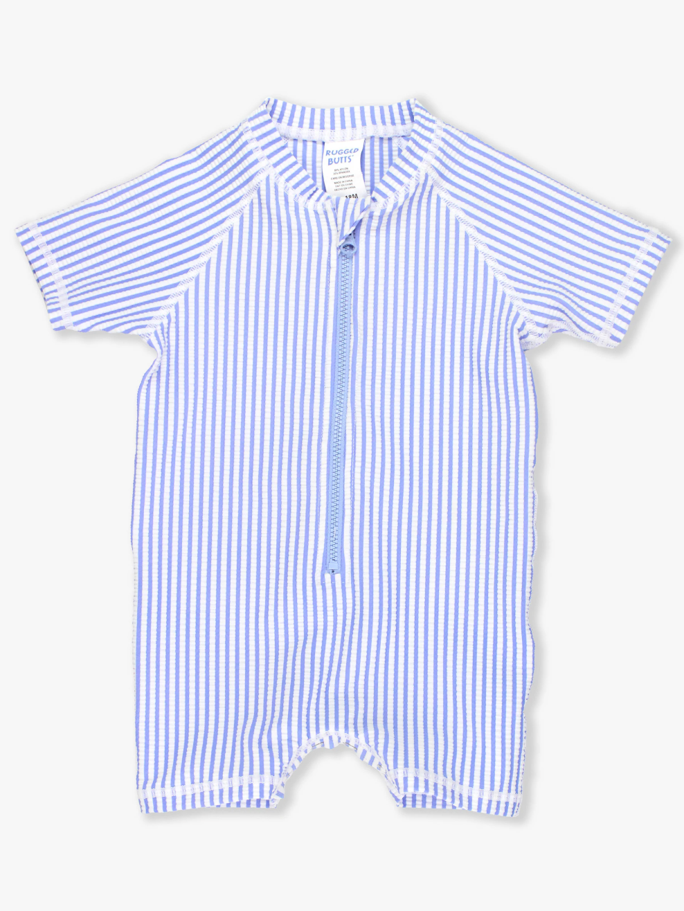 Perwinkle Blue Seersucker Short Sleeve Rashgard