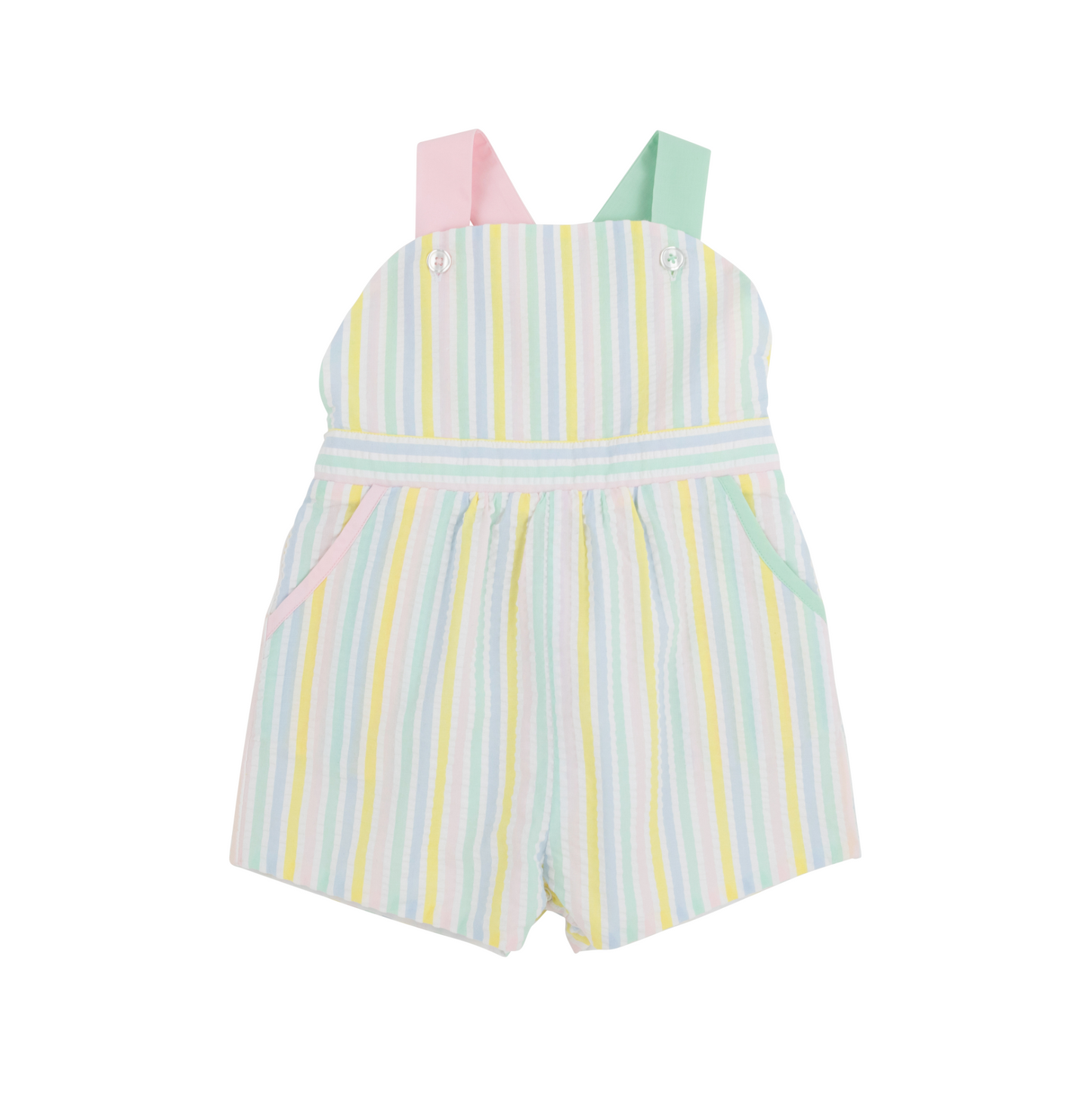 Ruthie Romper Siesta Key Seersucker