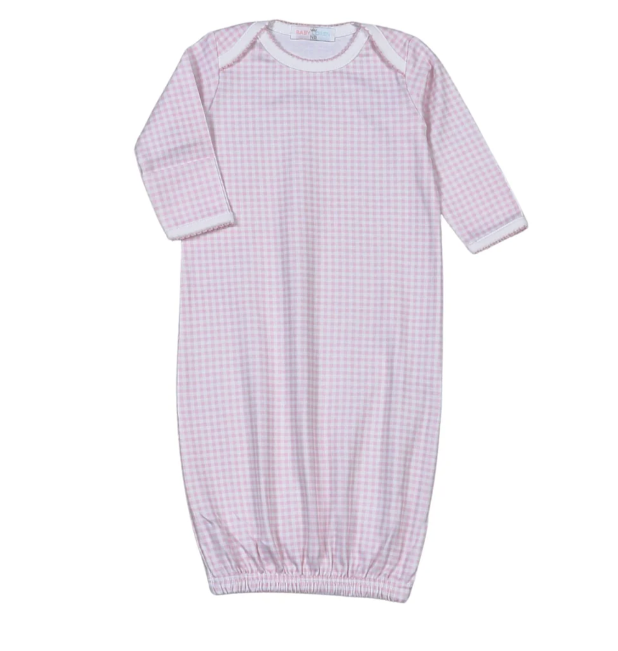 Pink Gingham GIrl Gown