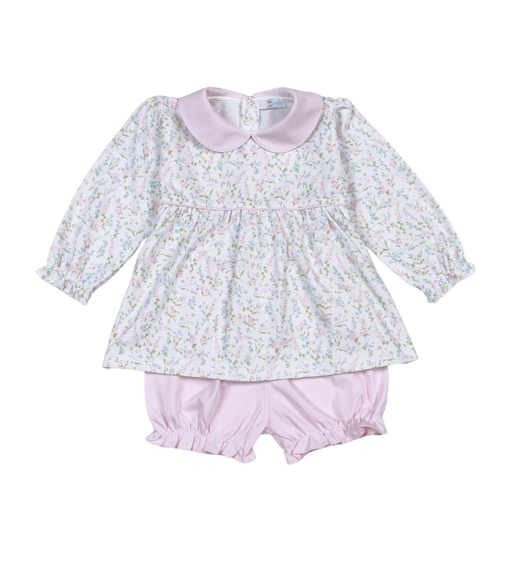 Vivian Floral Pima Bloomers Set