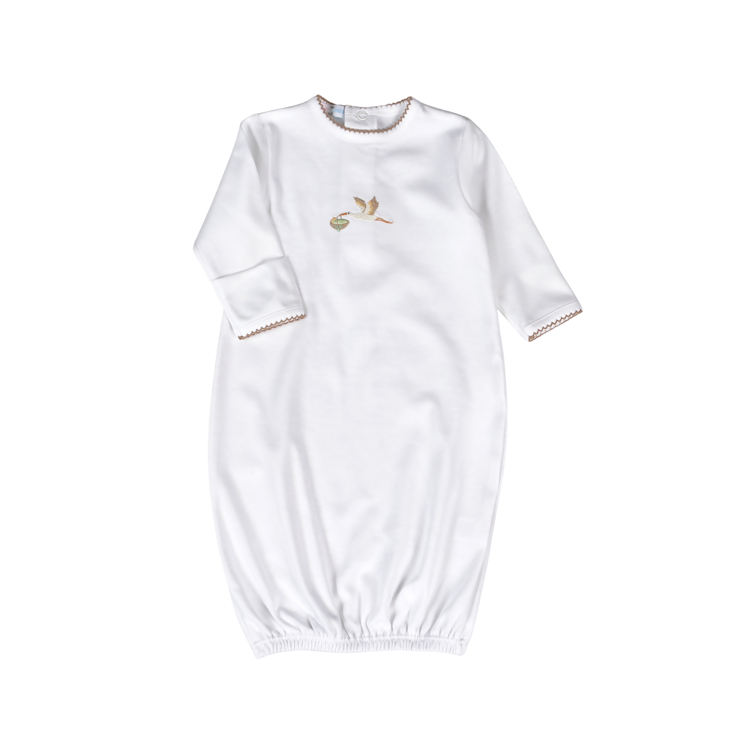 Welcome Baby White Gown