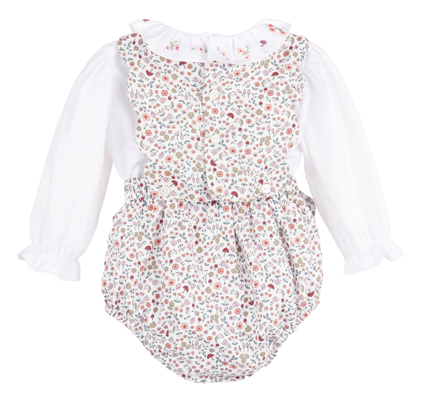 Woodlands Scallops Overall, Red