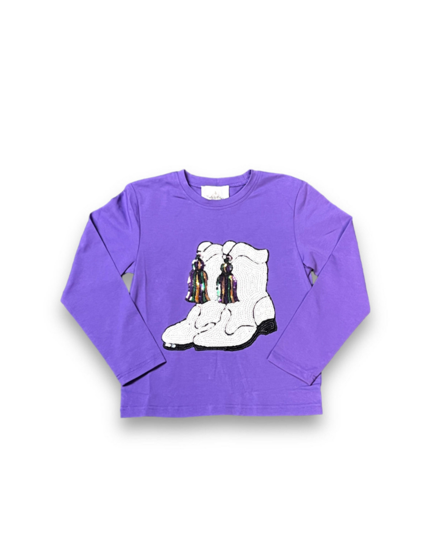 Mardi Gras Boots Kid Shirt