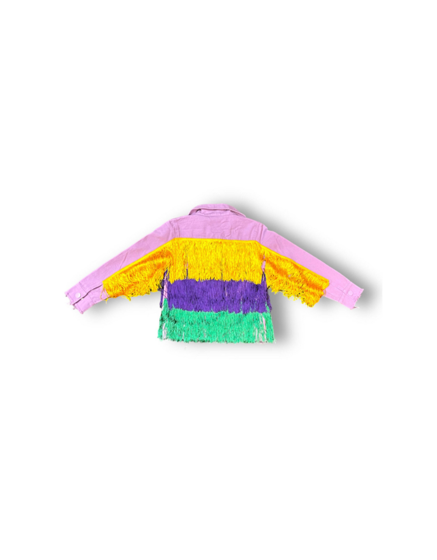 PURPLE FRINGE KID JACKET