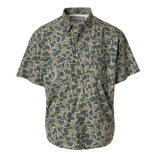 Youth Backwoods Camo Button Down