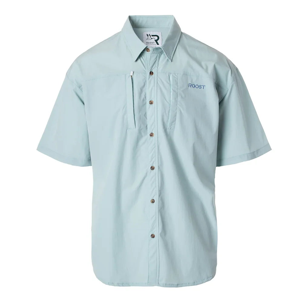 Roost S/S Button Down-Light Blue
