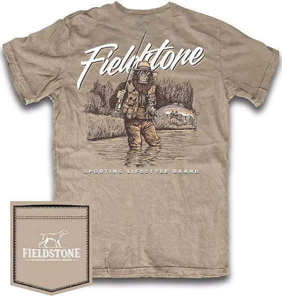 Fieldstone GONE FISHING TEE- SAND