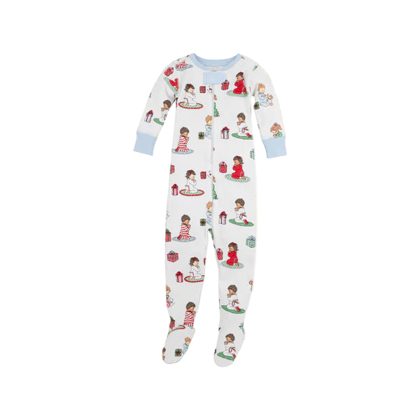 Beaufort Bonnet Knox's Night Night Footed Holiday Patience and Prayers/Buck Head Blue