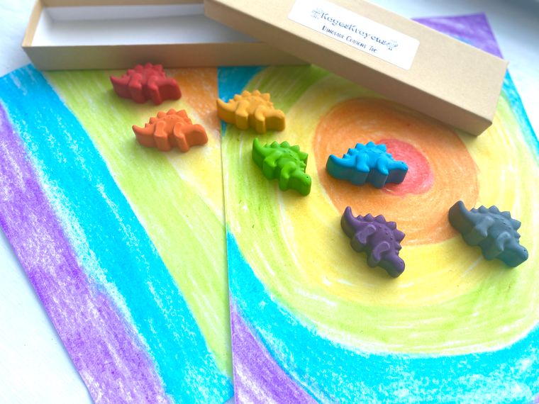 Dinosaur Crayons Gift Box - Gifts For Kids - Children's Toys - Christmas Gifts - Easter Gifts