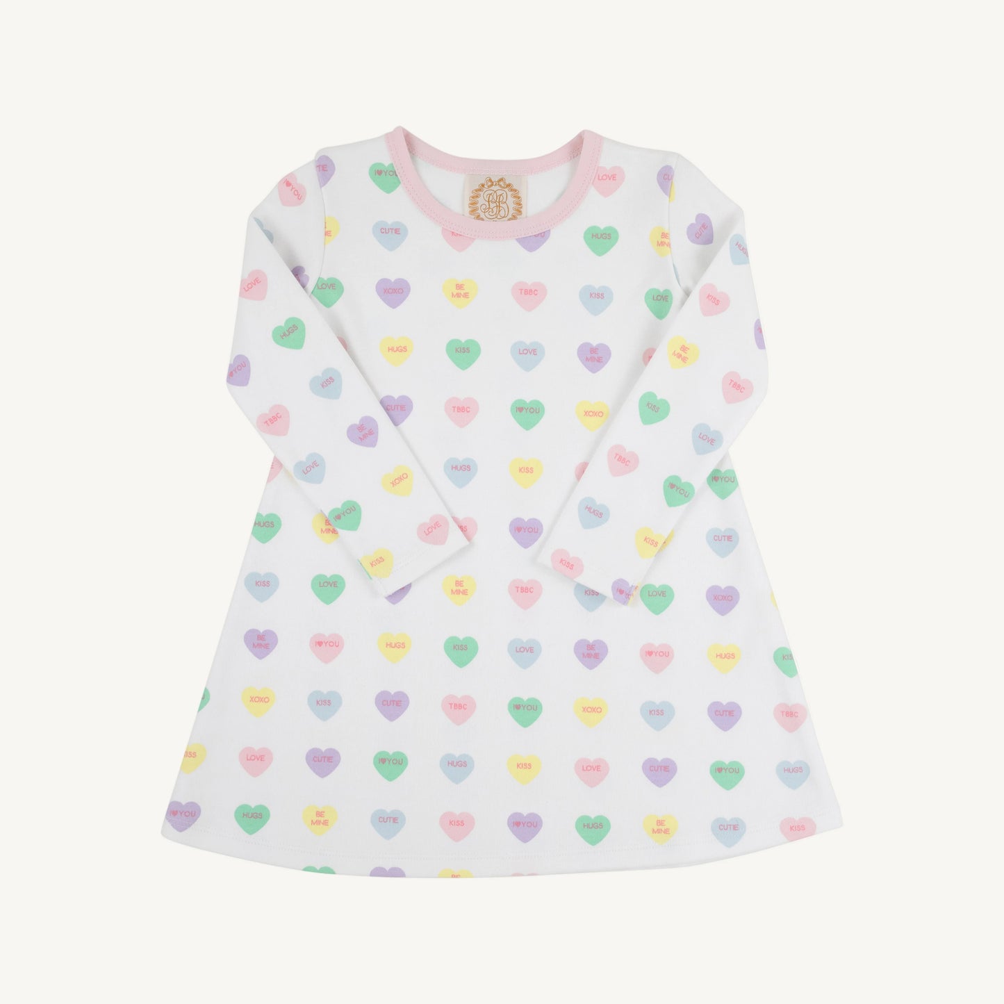 We Heart You - Long Sleeve Polly Play Dress
