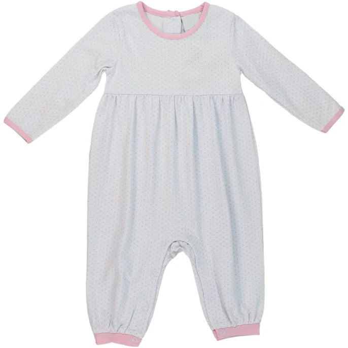 Girls Parker Playsuit - Pink Dot
