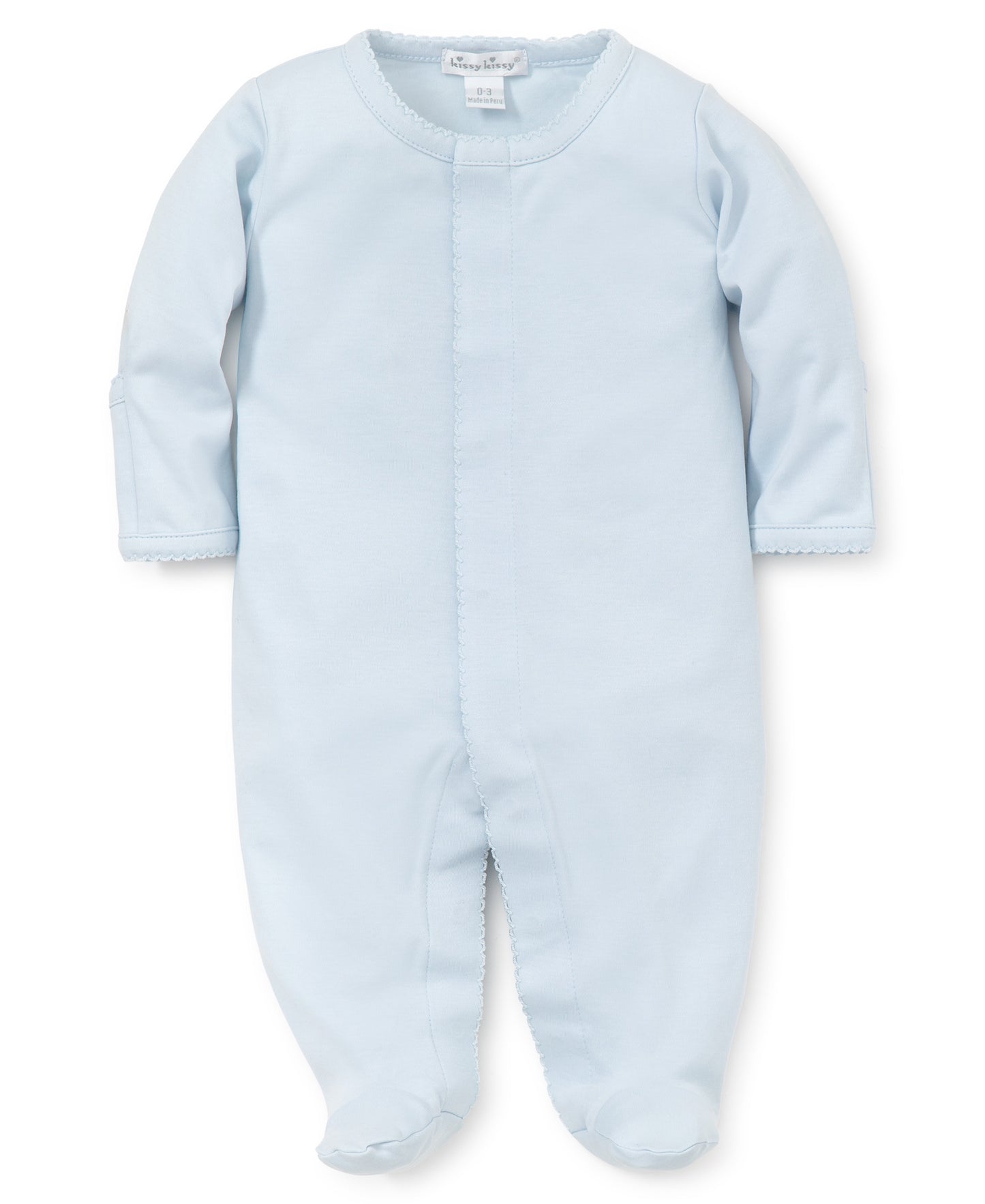 Kissy Basic Footie - light blue/ light blue