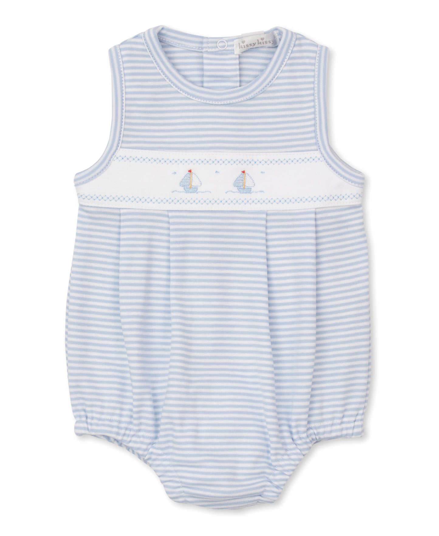 Sailboat Hand Embroidered Knit Bubble