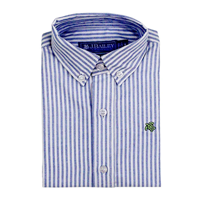 Button Down Striped Oxford