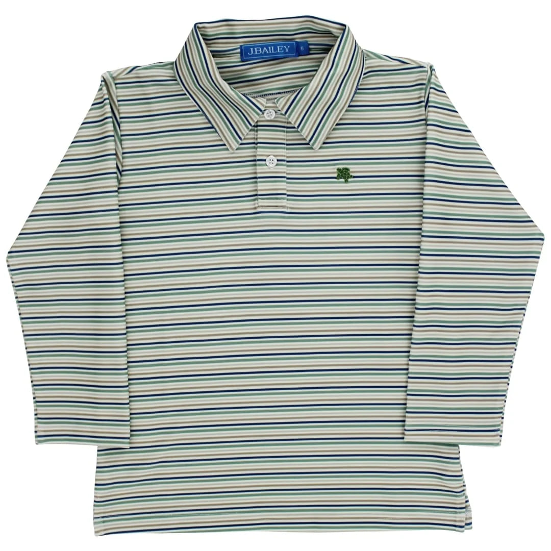 Performance Harry Long Sleeve Polo - Olive
