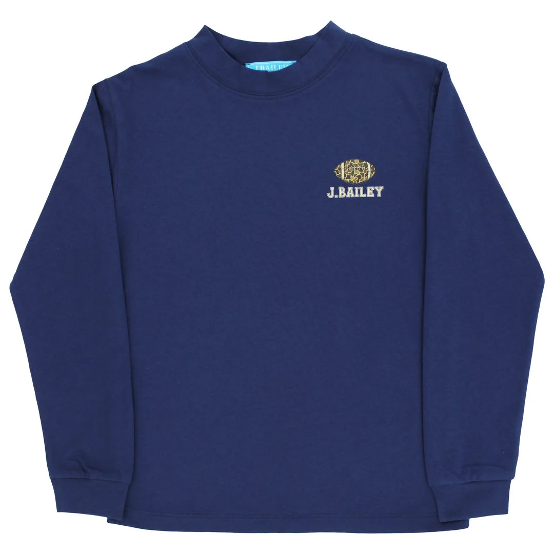Long Sleeve Logo Tee - Football/Navy