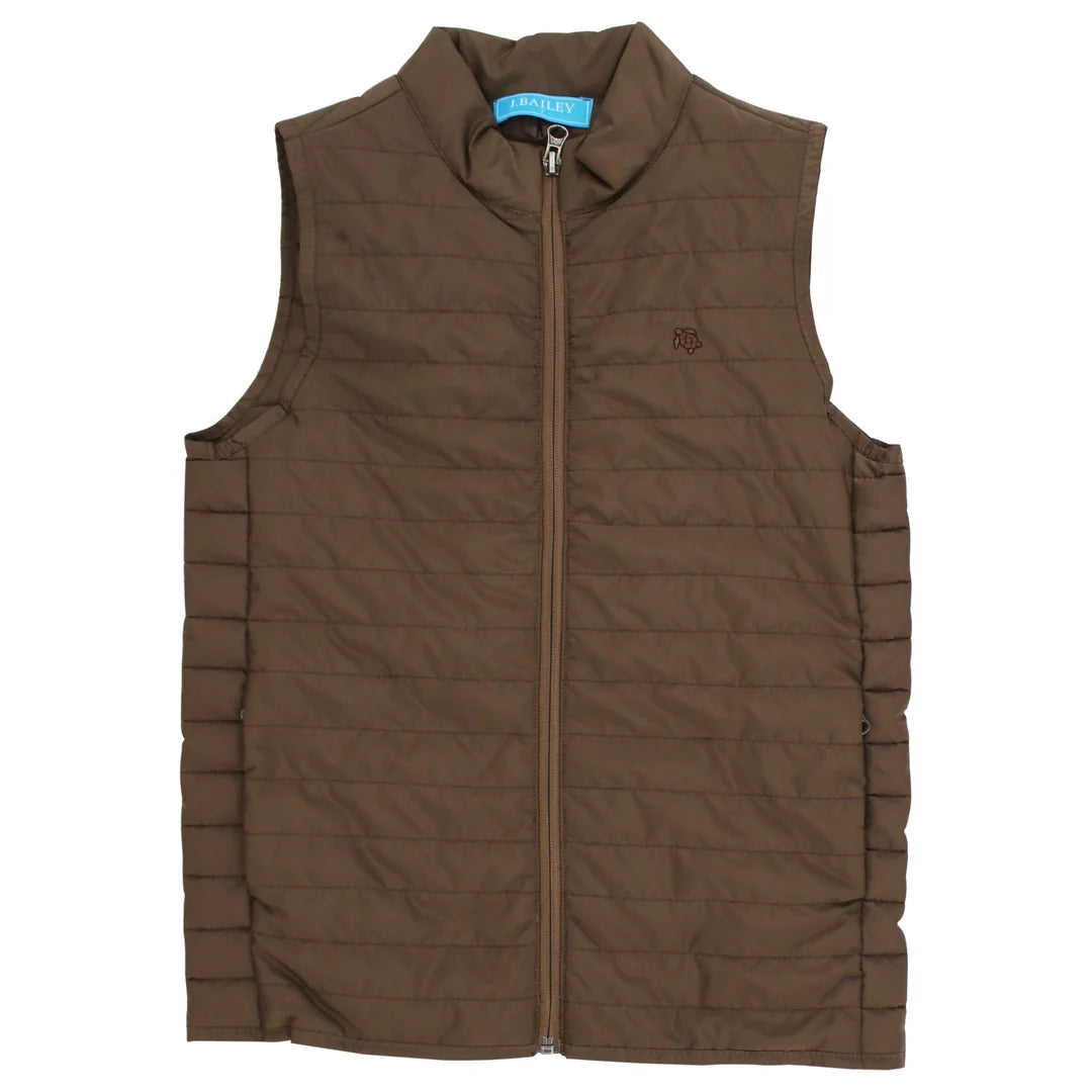 Quilted Vest - Chestnut