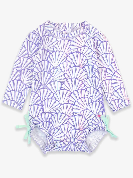 Magical Mermaid Long Sleeve One Piece Rash Guard