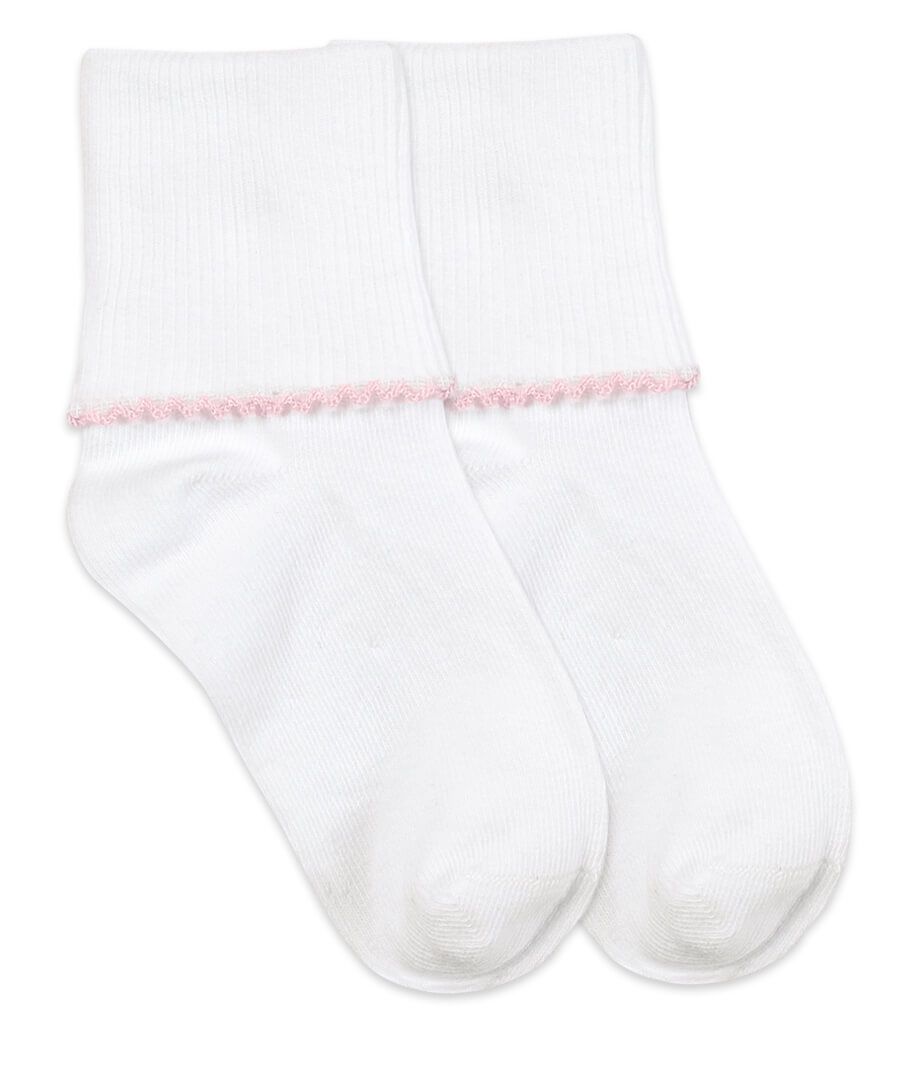 Jefferies Socks Smooth Toe Tatted Edge Turn Cuff Socks