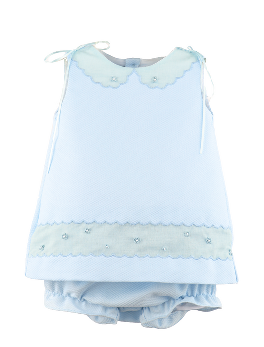 Pique Collar Set - Blue